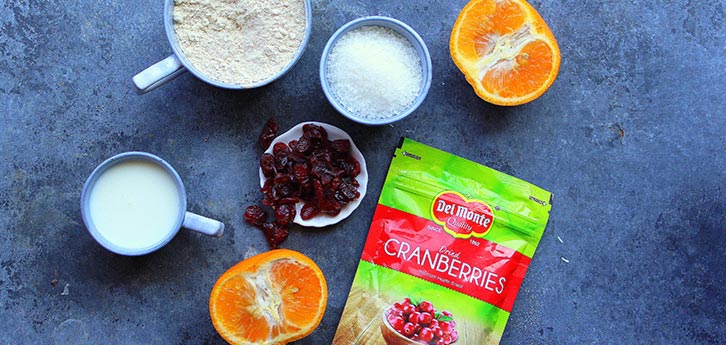 Del Monte Cranberry Orange Scones  Recipe