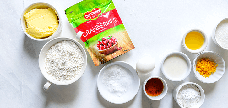 Del Monte Cranberry Orange Muffins  Recipe